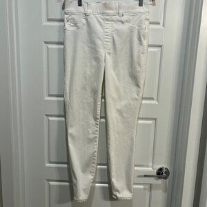 Women's Spanx White Pull on Jeans